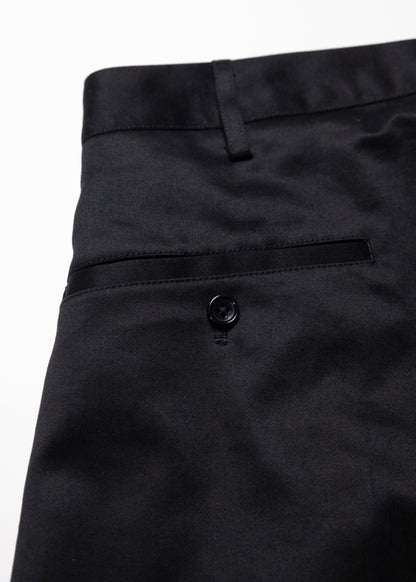 [KHOKI] Tuck-detail cotton pants