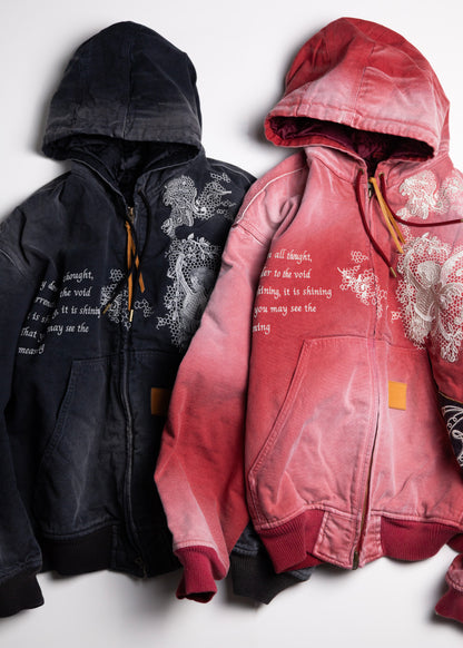 [KHOKI] Vintage-effect embroidered jacket