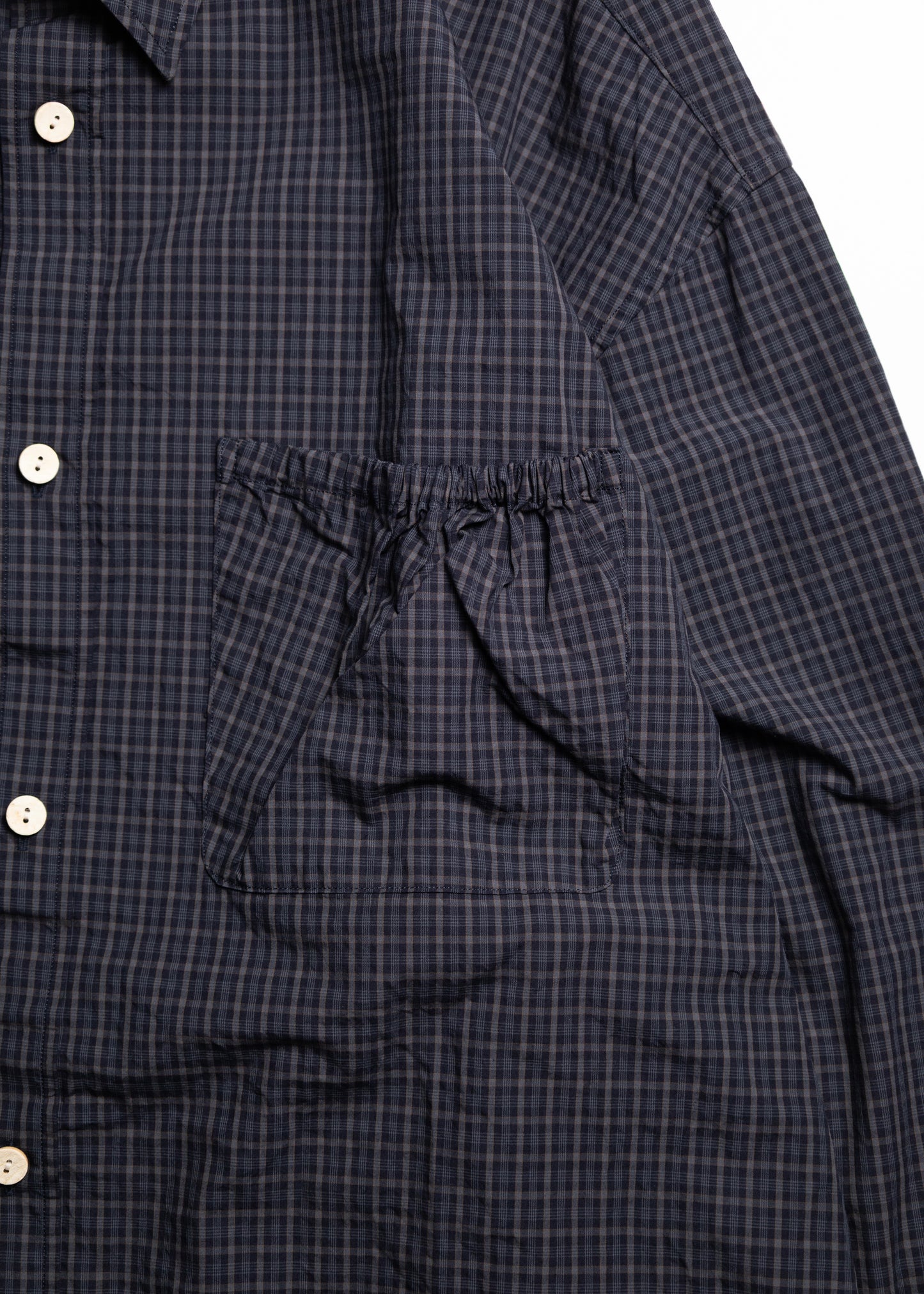 [refomed] WRIST PATCH WIDE SHIRT "CHECK"