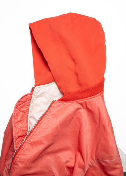 [ROTOL] Acid Dye Hooded Bomber Blouson