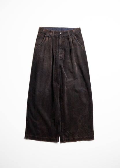 [ANACHRONORM] CORDUROY TUCK WIDE PANTS