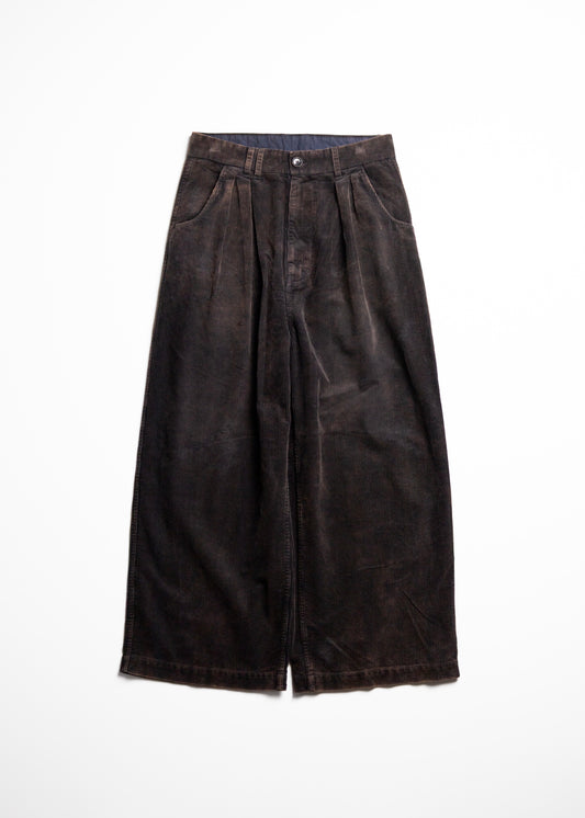 [ANACHRONORM] CORDUROY TUCK WIDE PANTS