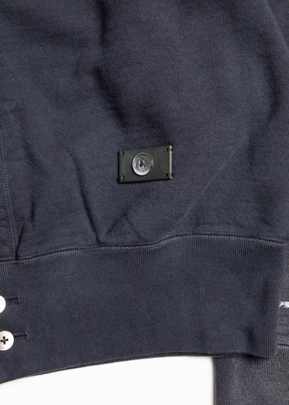 [KHOKI] Vintage-effect sweat cardigan