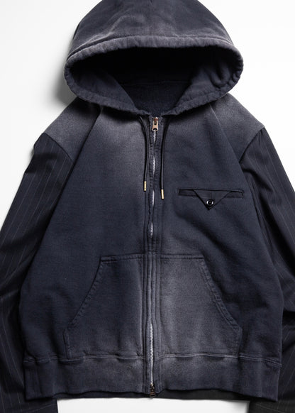 [KHOKI] Combination Zip Hoodie