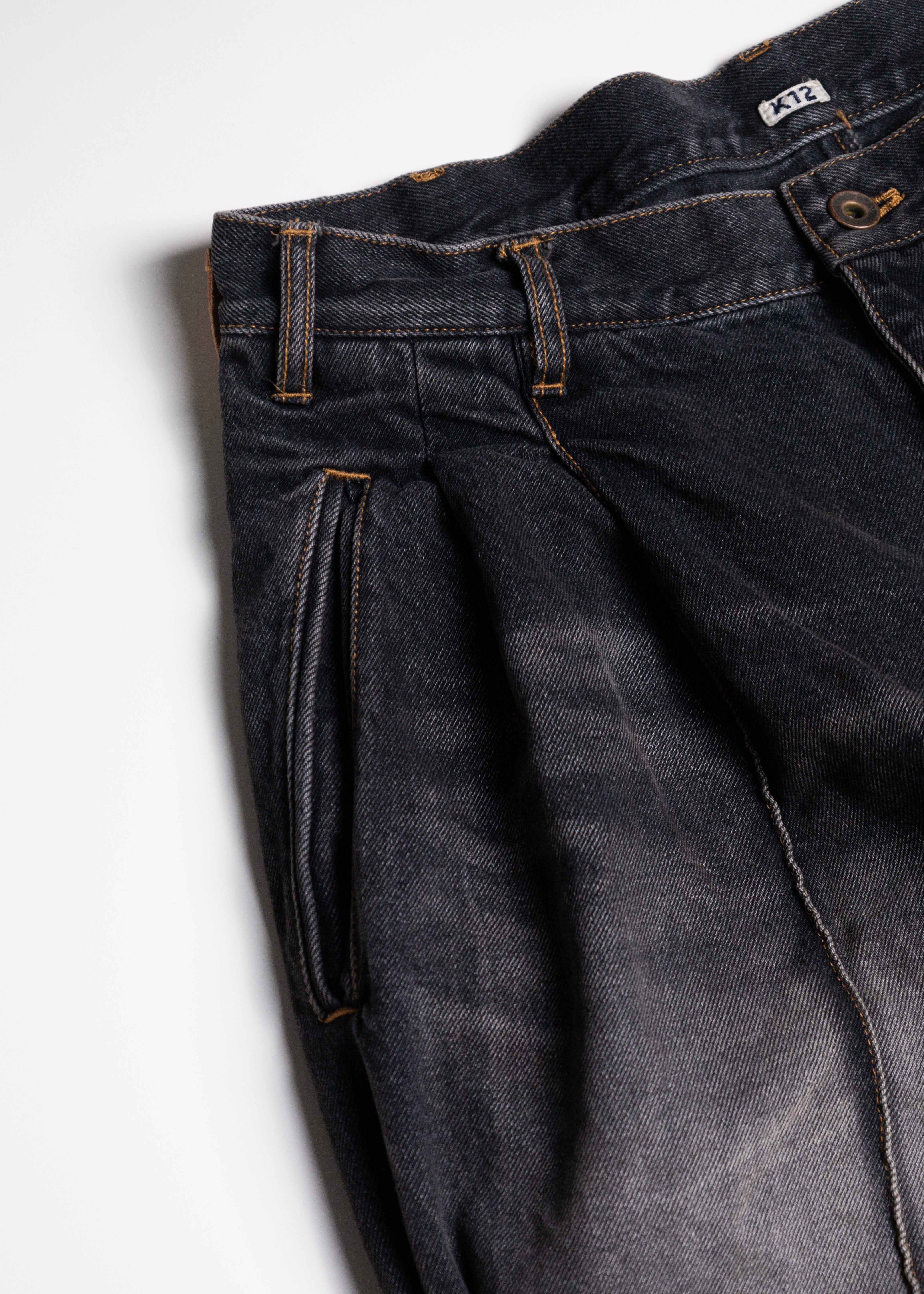 KHOKI (コッキ)Pleat-design denim pants - 通販 – process KHOKI (コッキ)Pleat-design denim pants - 通販 – process
