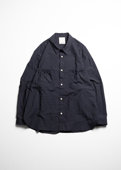 [refomed] WRIST PATCH WIDE SHIRT "CHECK"
