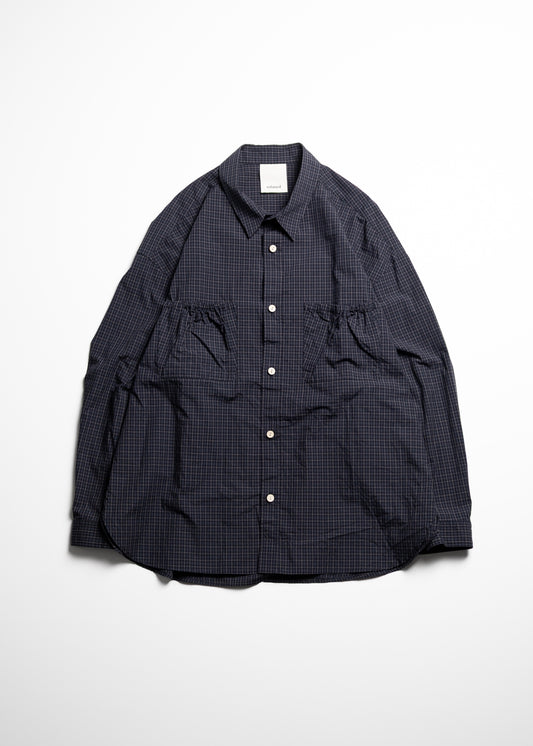 [refomed] WRIST PATCH WIDE SHIRT "CHECK"