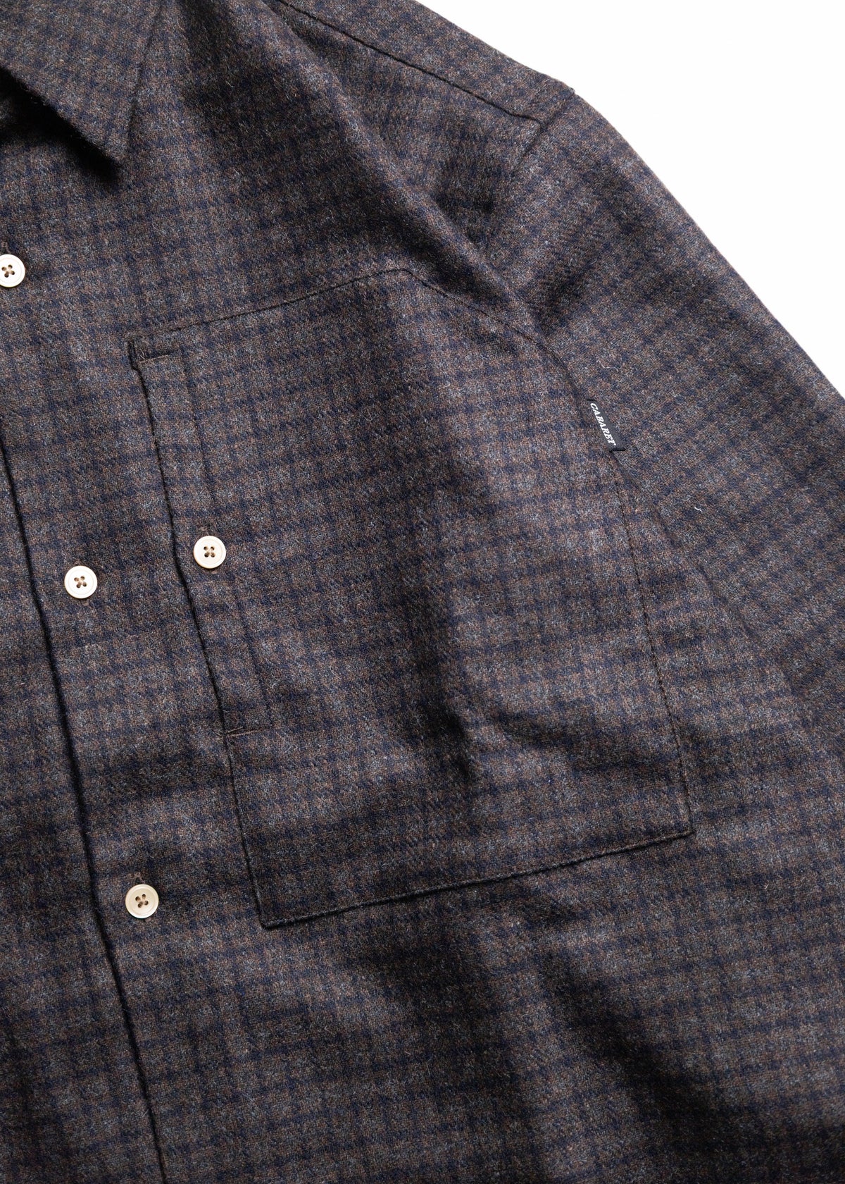 [CABARET POVAL] Rewool Plaid L/S Shirt