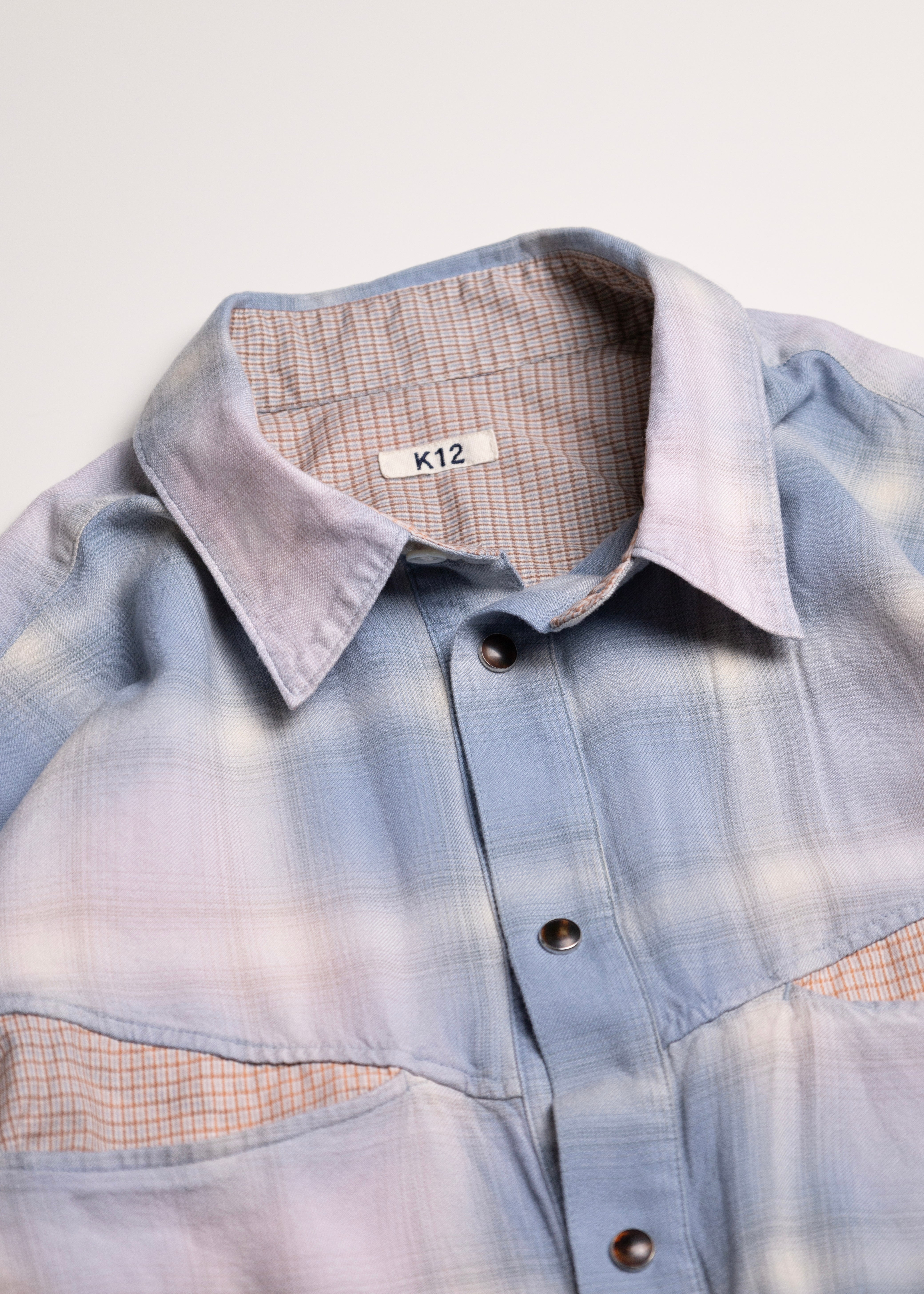 KHOKI （コッキ） Vintage-eﬀect shirt - 通販 – process