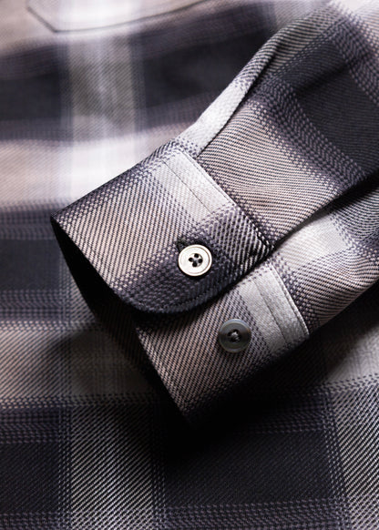 [KANEMASA PHIL.] 28G Ombre Check Balise Shirt