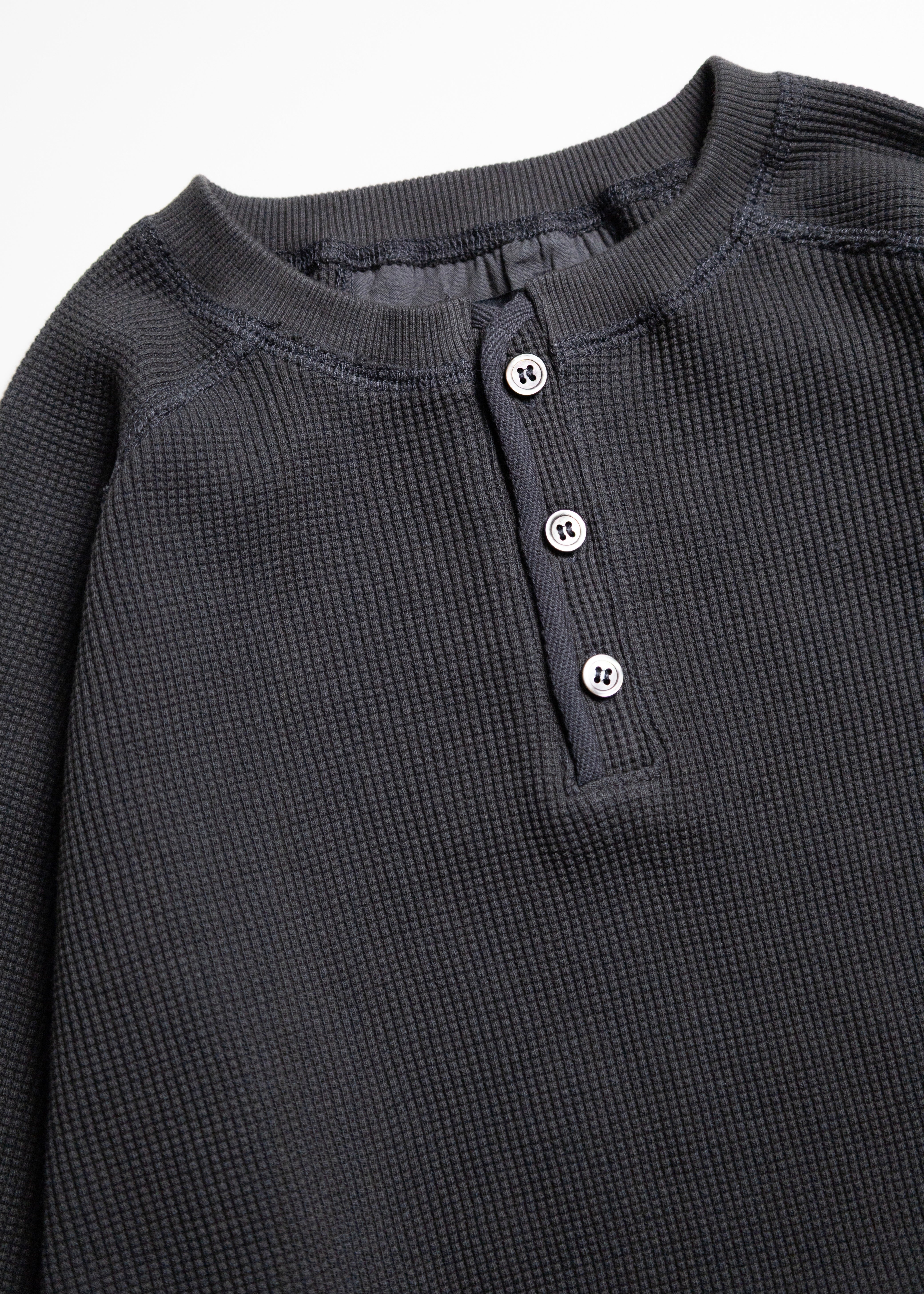 FAF（Fake As Flowers）Lazy Thermal Henley Neck – process
