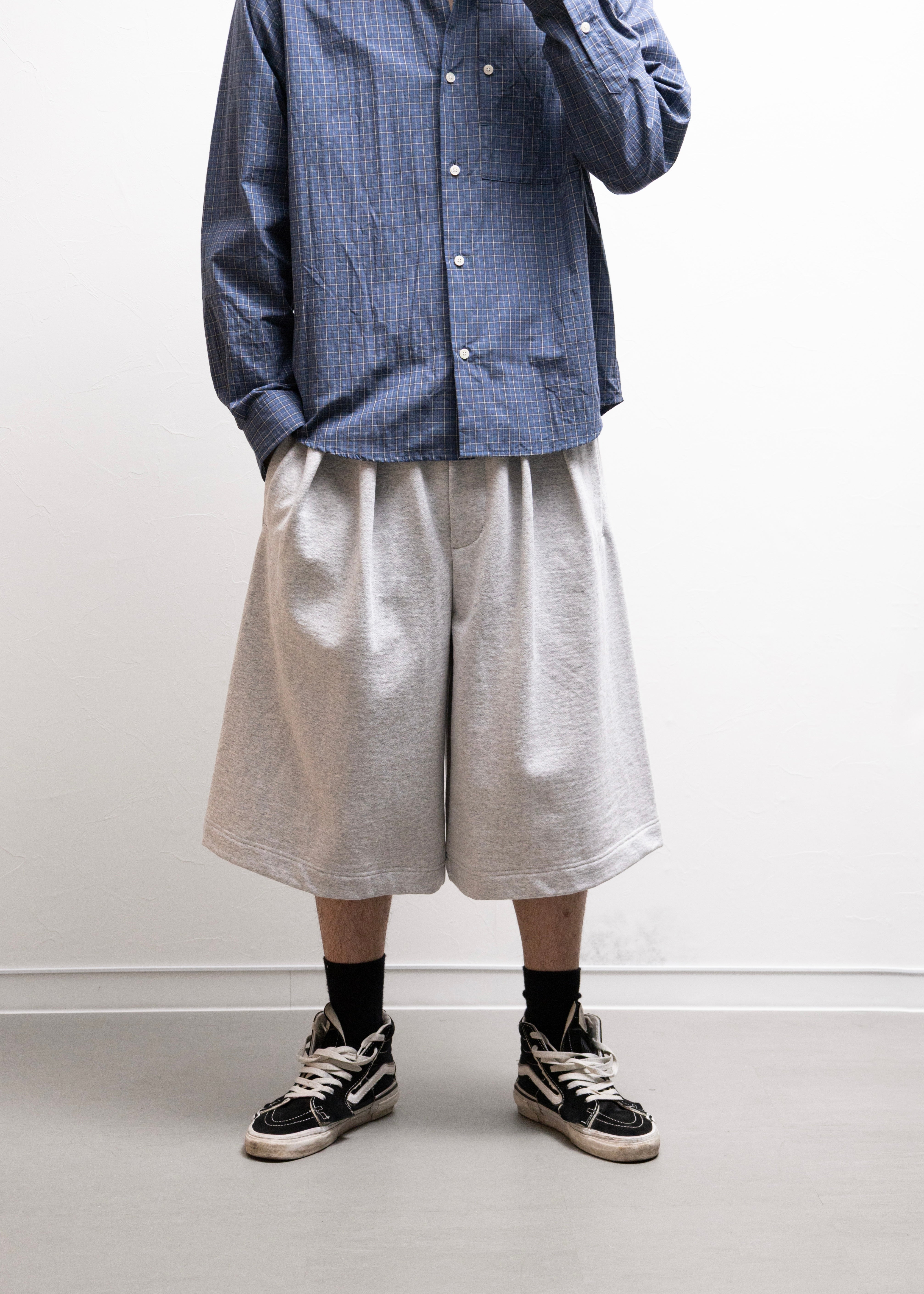 ROTOL（ロトル）Double Tuck Hakama Sweat Shorts – process