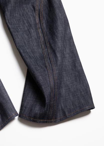 [NVRFRGT] 3D TWISTED WIDE LEG JEANS