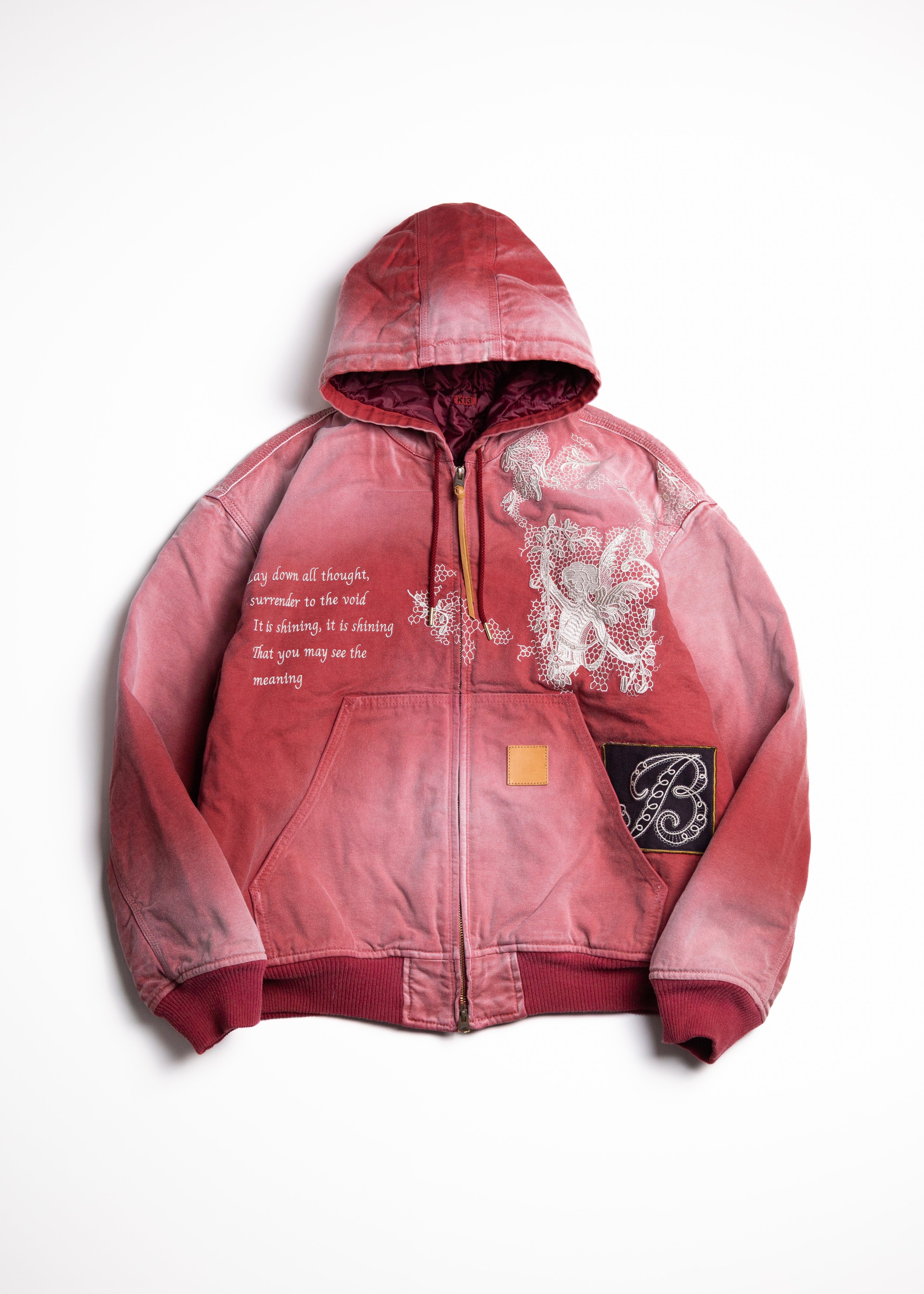 KHOKI Hand embroidery jacket 刺繍ジャケット KHOKI （コッキ）Vintage-effect embroidered jacket – process