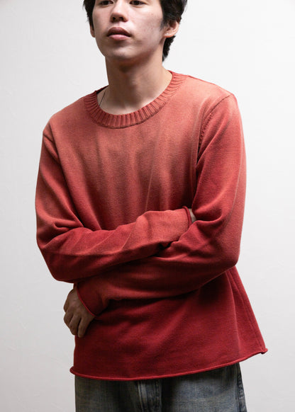[KHOKI] Vintage-effect Cotton Knit Pullover
