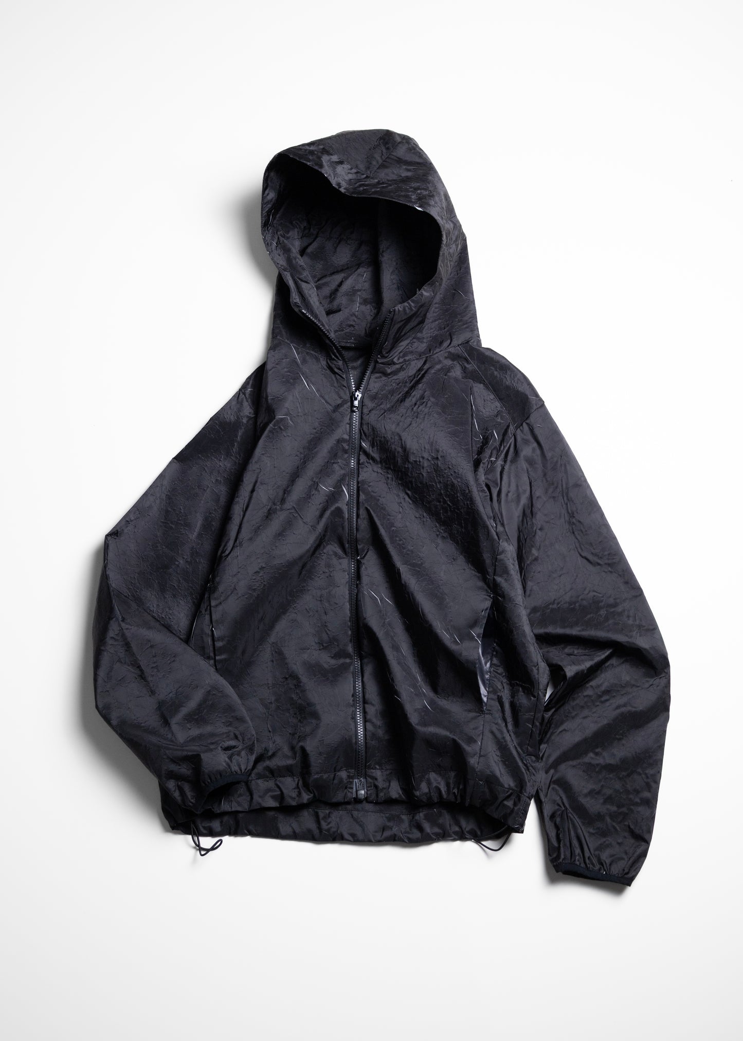 ryaw Inverted Pleat SHELL ナイロン シェル ブラック 正面