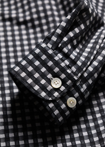 [KANEMASA PHIL.] 36G Wool Check Balise Shirt