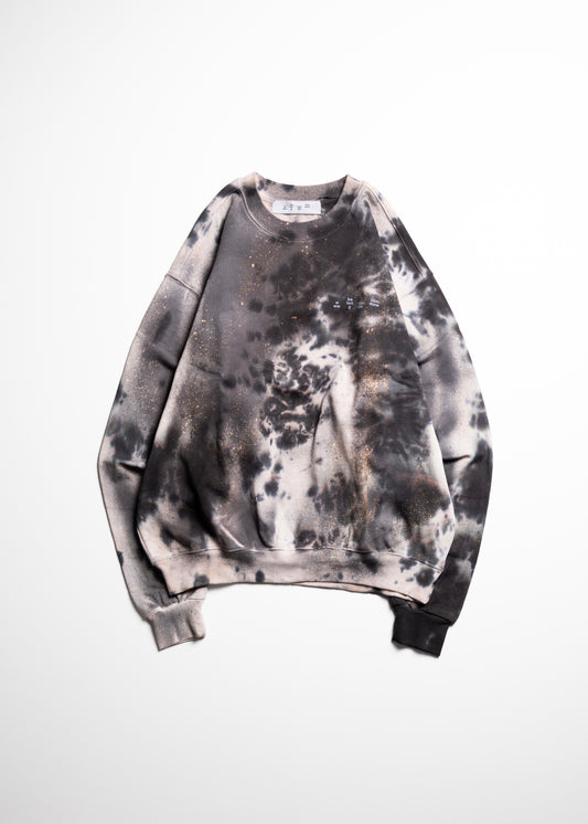 [bal original] LOGO TIE DYE CREW SWEAT by YUKIDYE