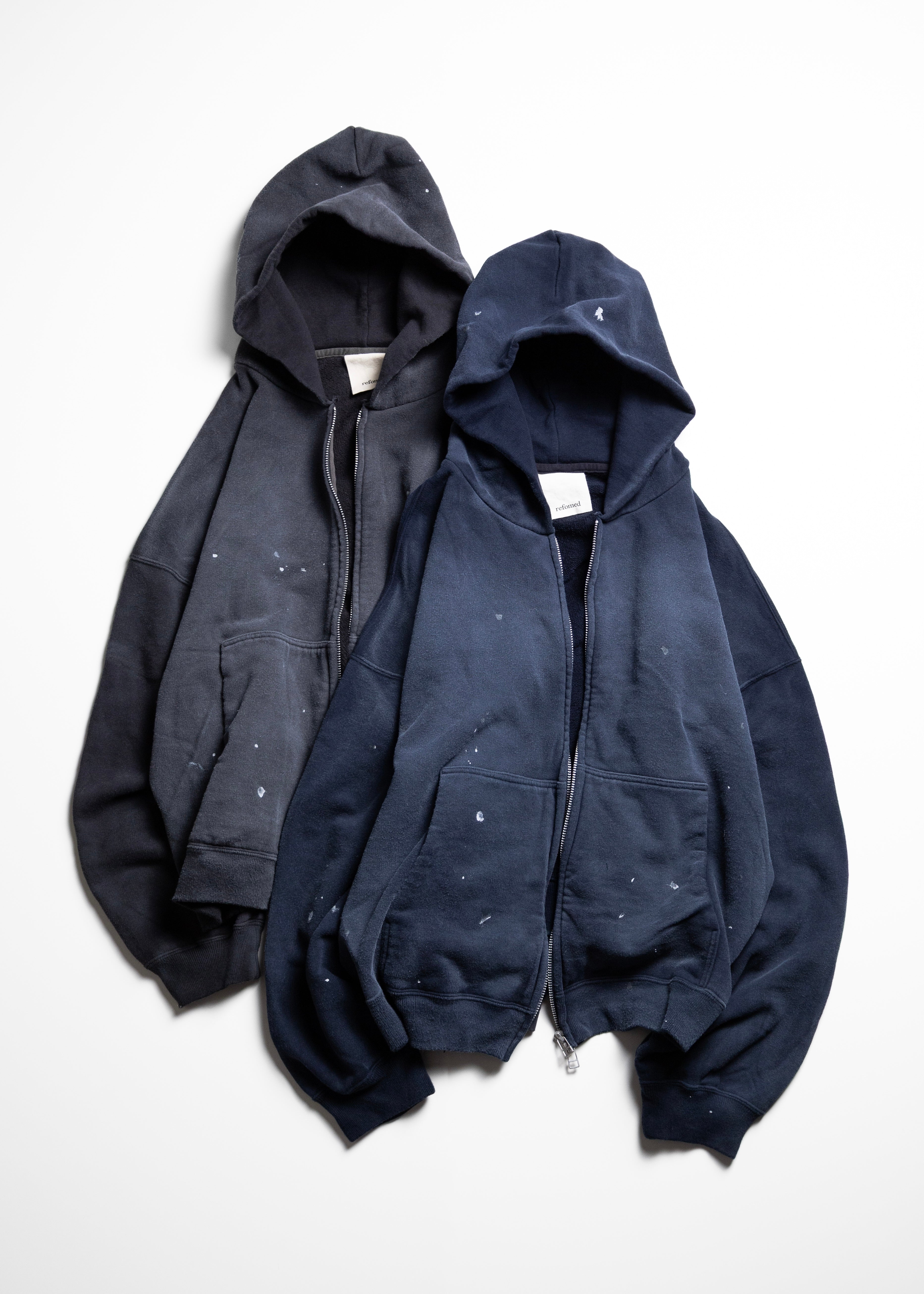 refomed（リフォメッド）FRESH MAN ZIPUP HOODIE – process