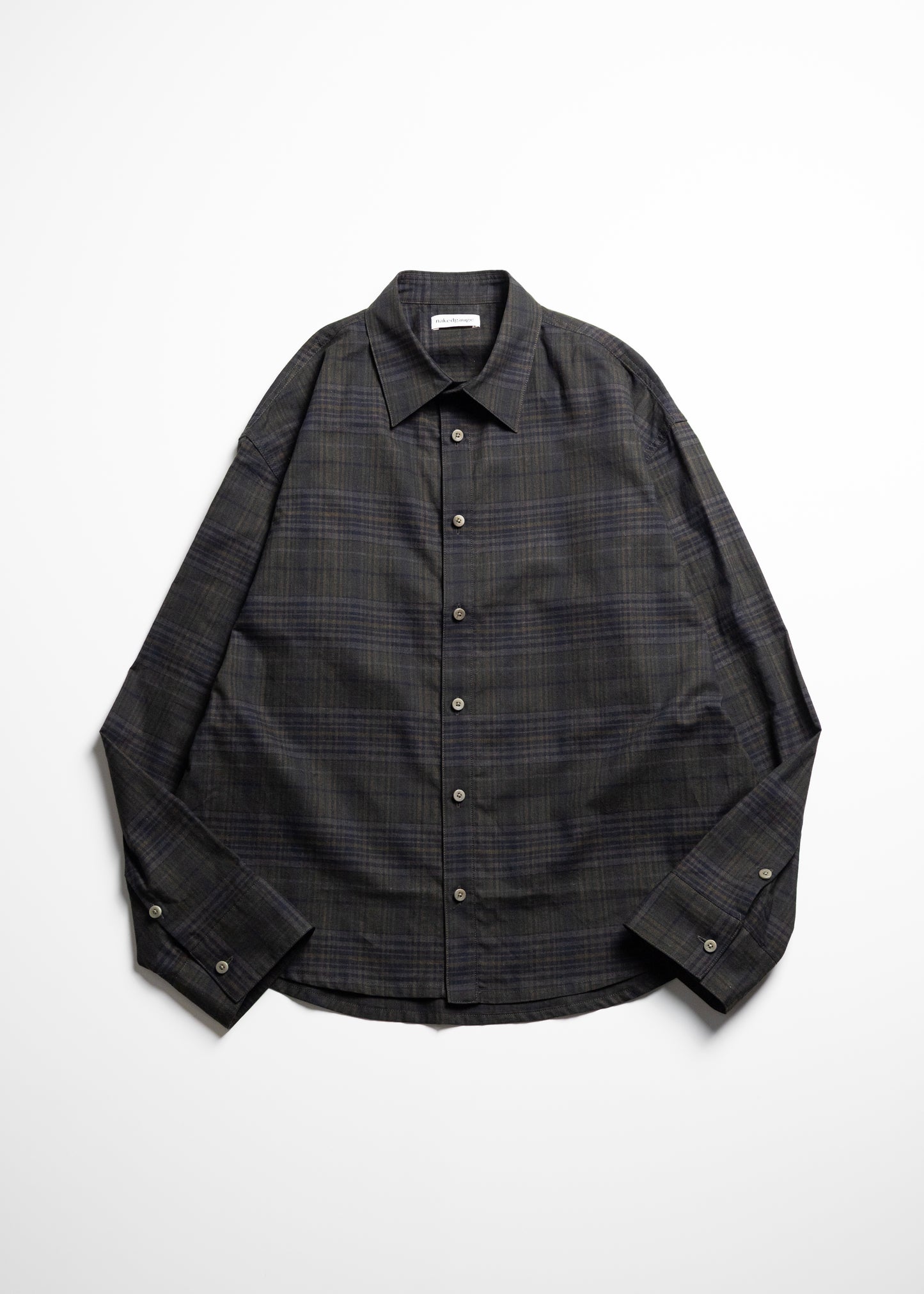 nakedgauge MADRAS CHECK SHIRT LS チェックシャツ 正面