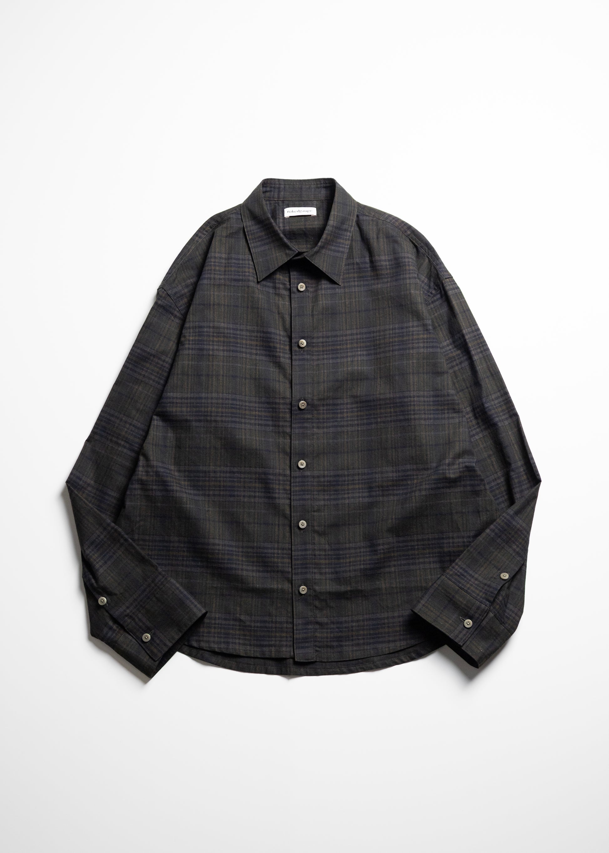 nakedgauge MADRAS CHECK SHIRT LS チェックシャツ 正面