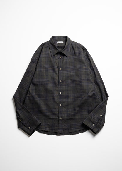 nakedgauge MADRAS CHECK SHIRT LS チェックシャツ 正面
