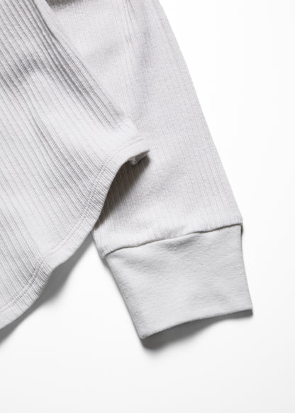 [JIEDA] VINTAGE LIGHT RIB HENRY NECK L/S