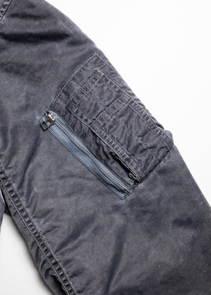 [ROTOL] Acid Dye Hooded Bomber Blouson