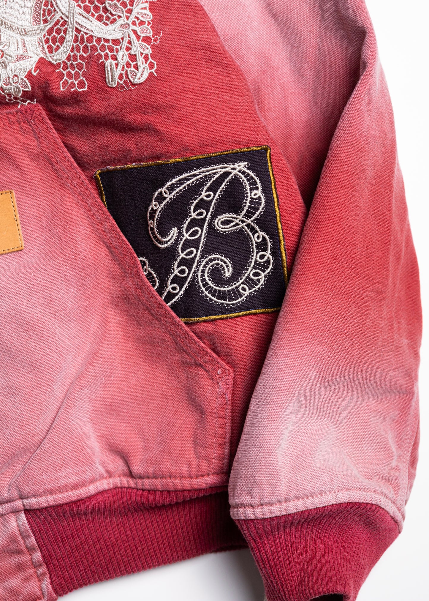 [KHOKI] Vintage-effect embroidered jacket