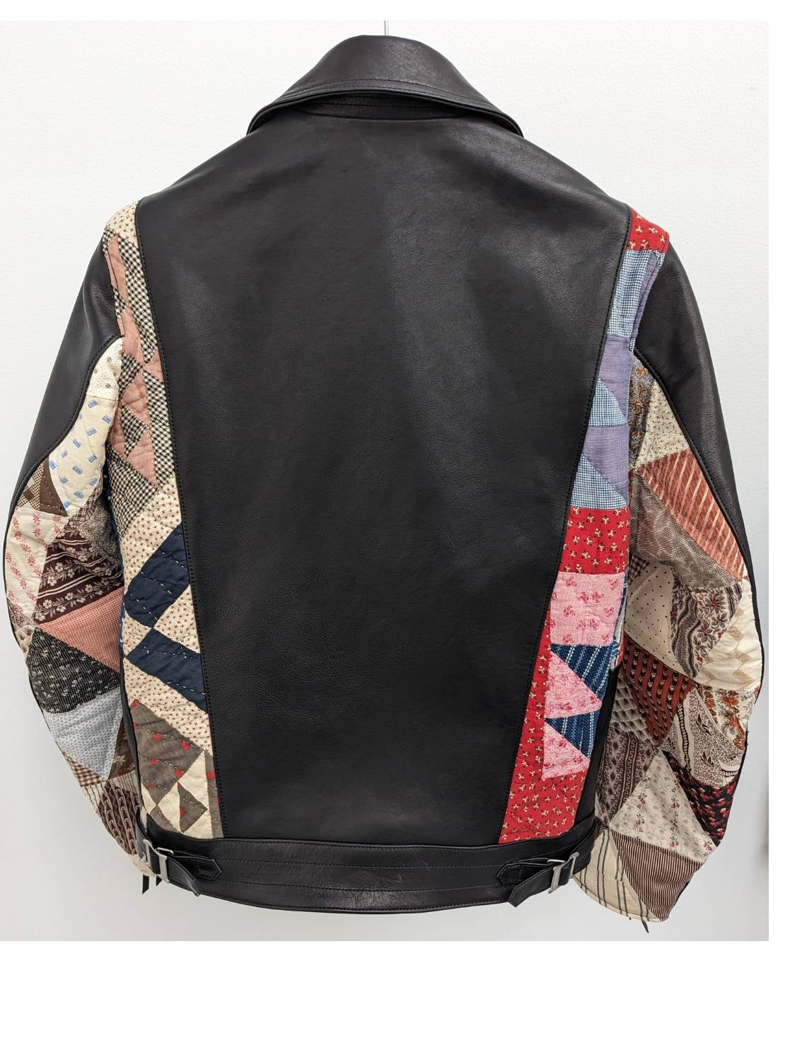 [KHOKI] Vintage American quilt riders jacket