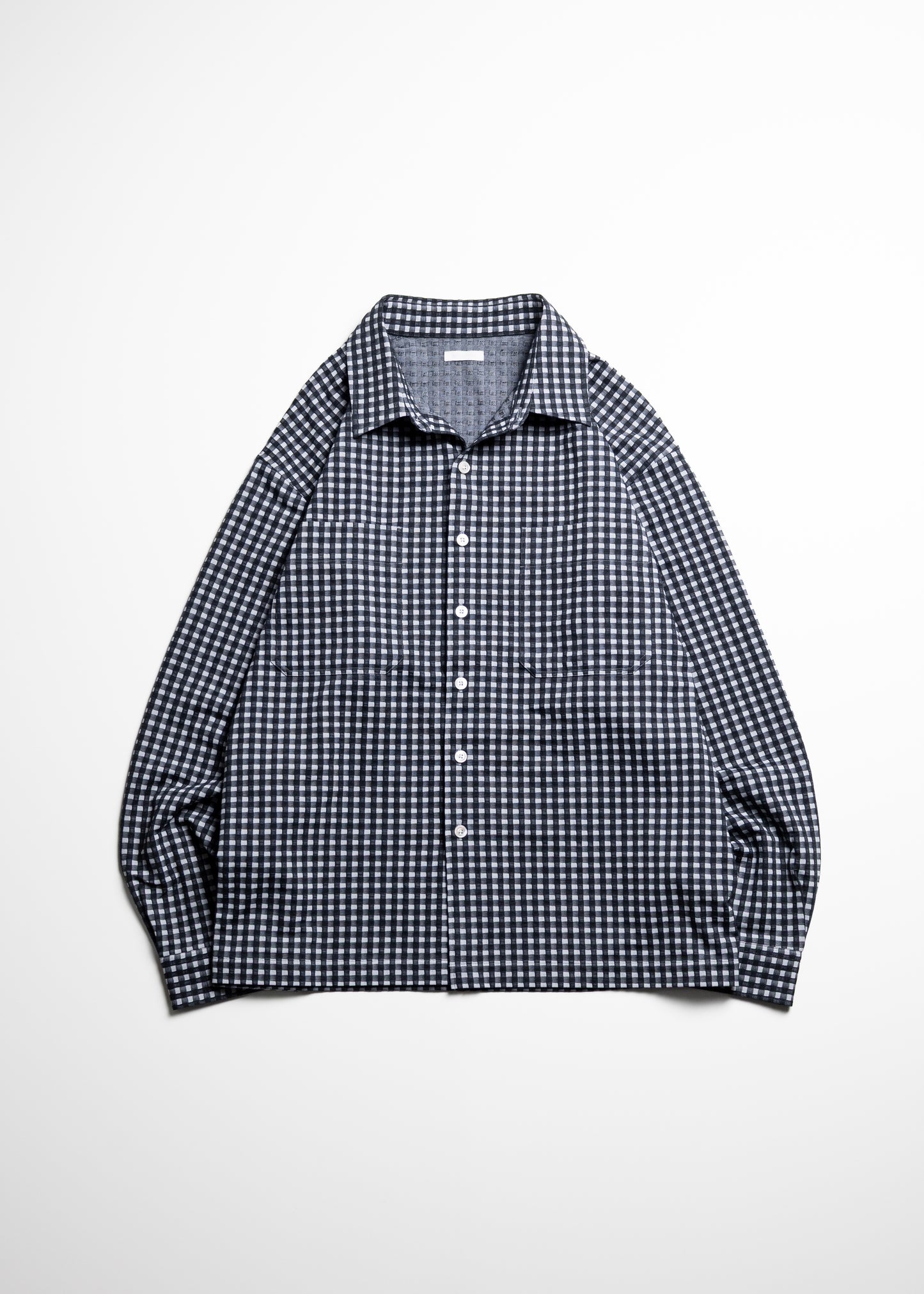 [KANEMASA PHIL.] 36G Wool Check Balise Shirt