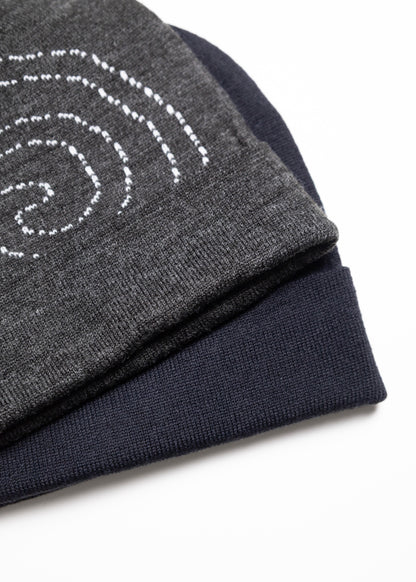 [SOL soonerorlater] PIN GURUGURU DOUBLE BEANIE