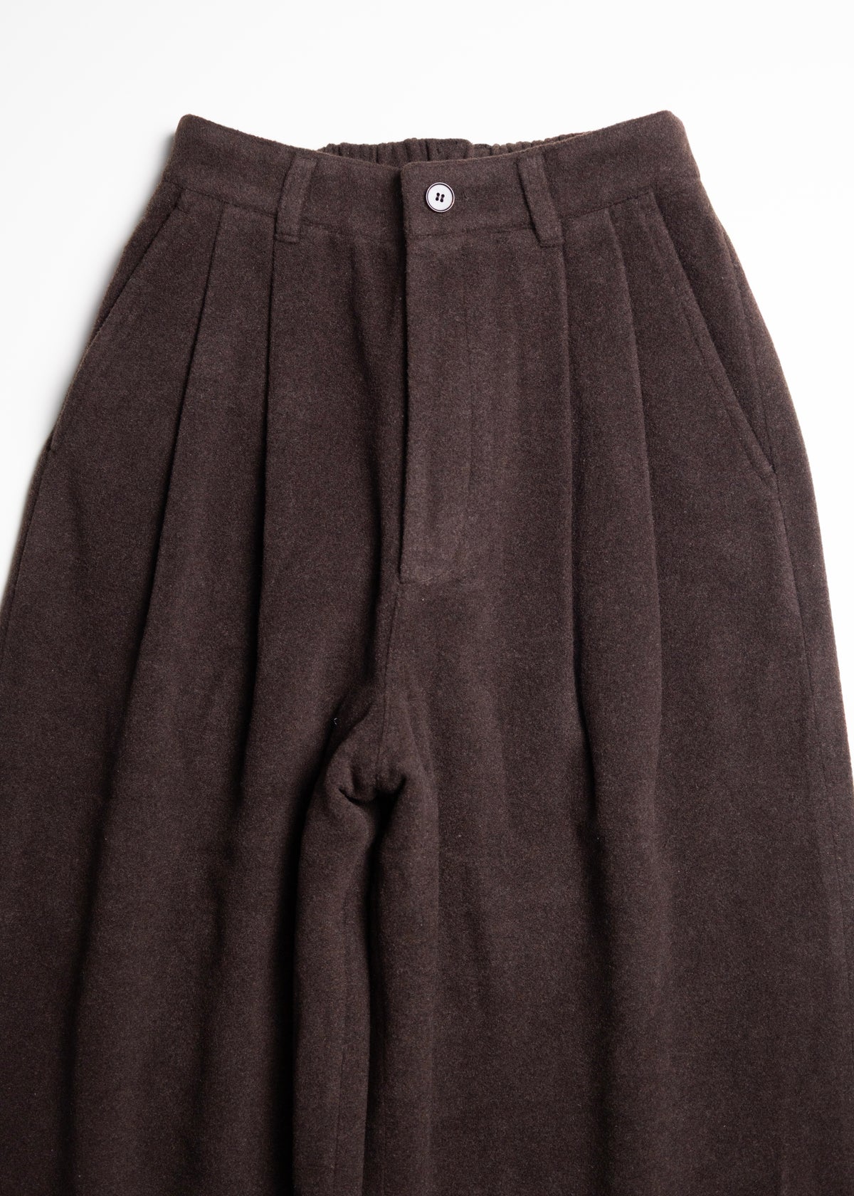 [SOL soonerorlater] WOOL EASY 2-TUCK PANTS
