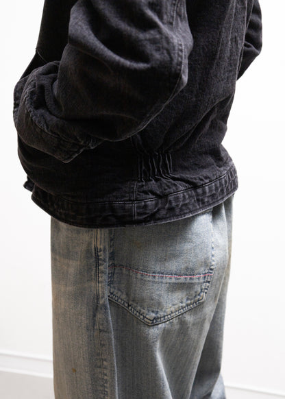 [KHOKI] Faded Denim Zip Jacket