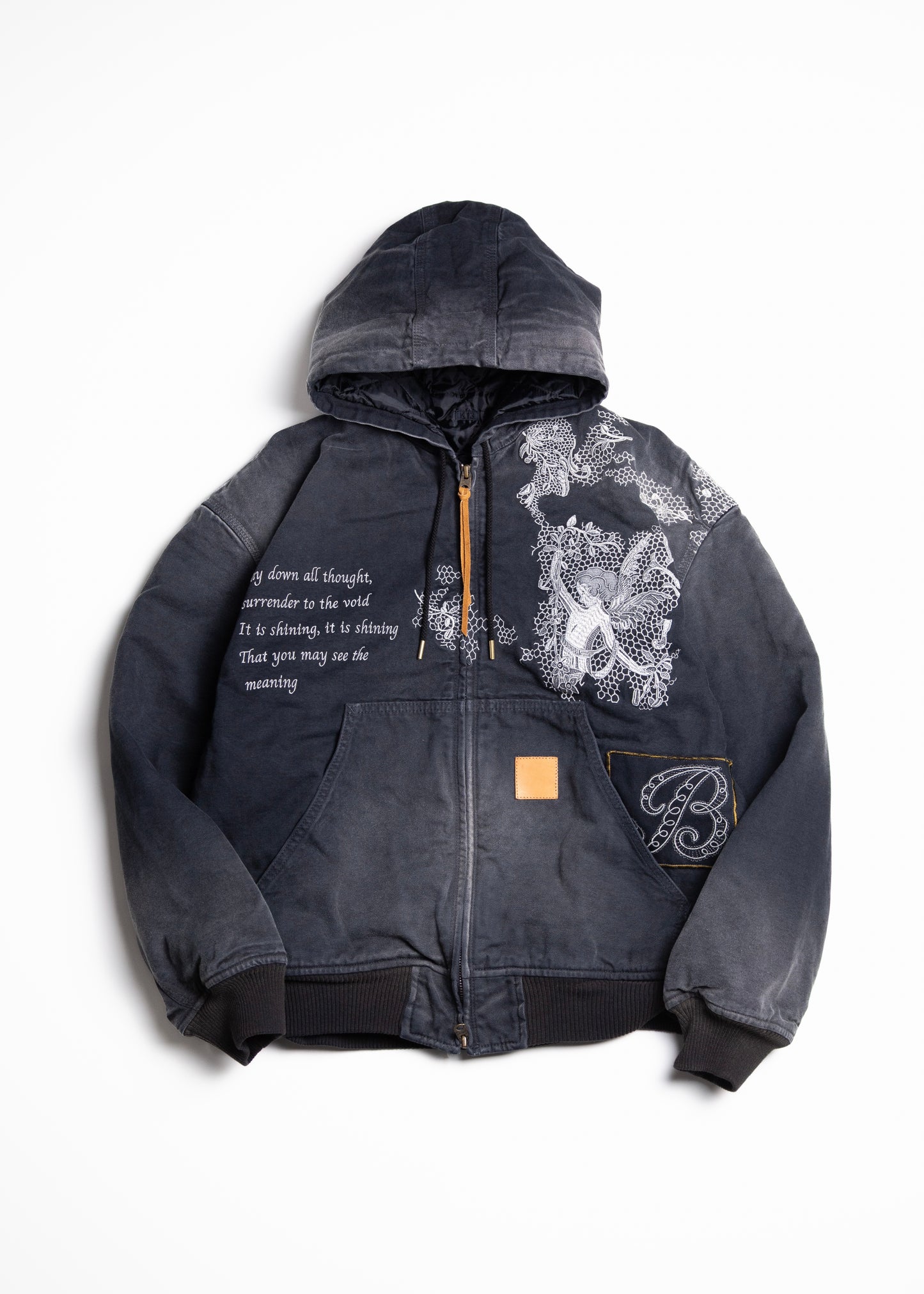 [KHOKI] Vintage-effect embroidered jacket