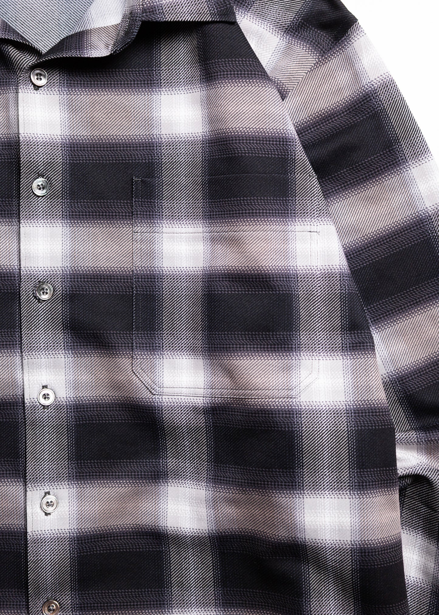 [KANEMASA PHIL.] 28G Ombre Check Balise Shirt