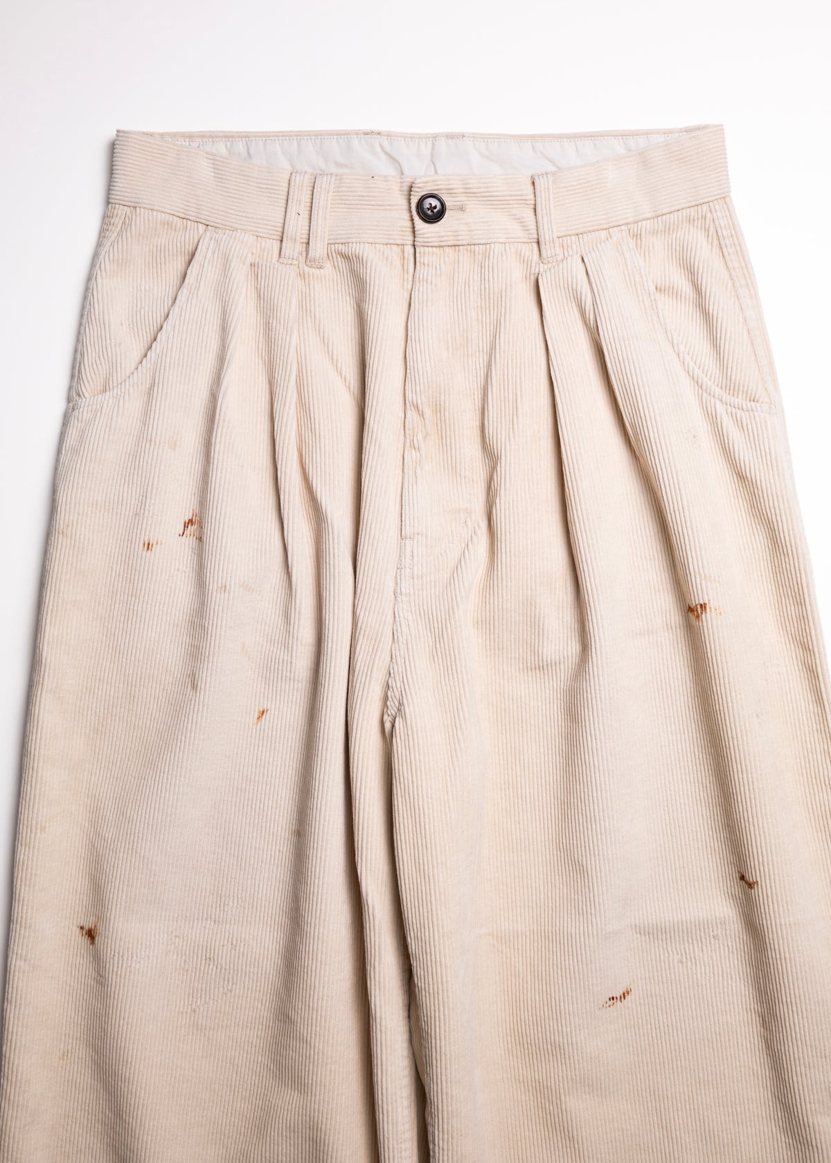 [ANACHRONORM] CORDUROY TUCK WIDE PANTS