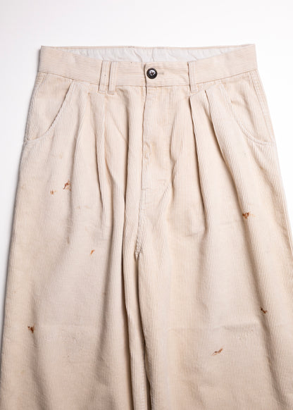 [ANACHRONORM] CORDUROY TUCK WIDE PANTS