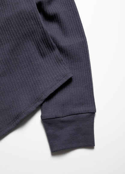 [JIEDA] VINTAGE LIGHT RIB HENRY NECK L/S
