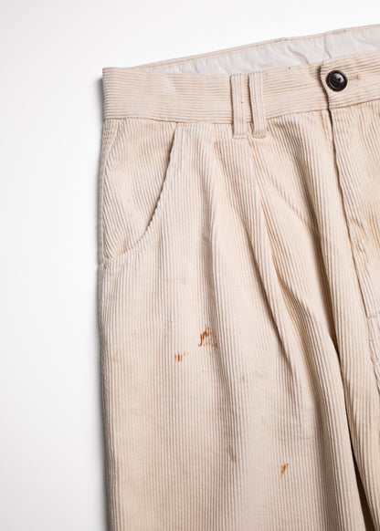 [ANACHRONORM] CORDUROY TUCK WIDE PANTS