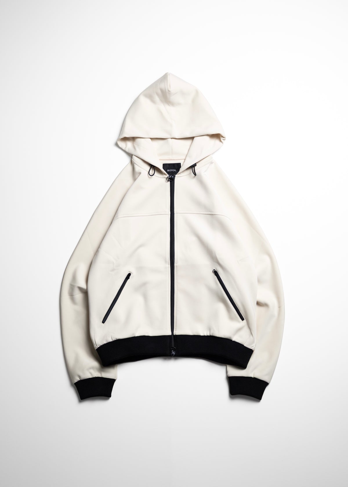 [ROTOL] Smooth Jersey Hooded Track Jacket