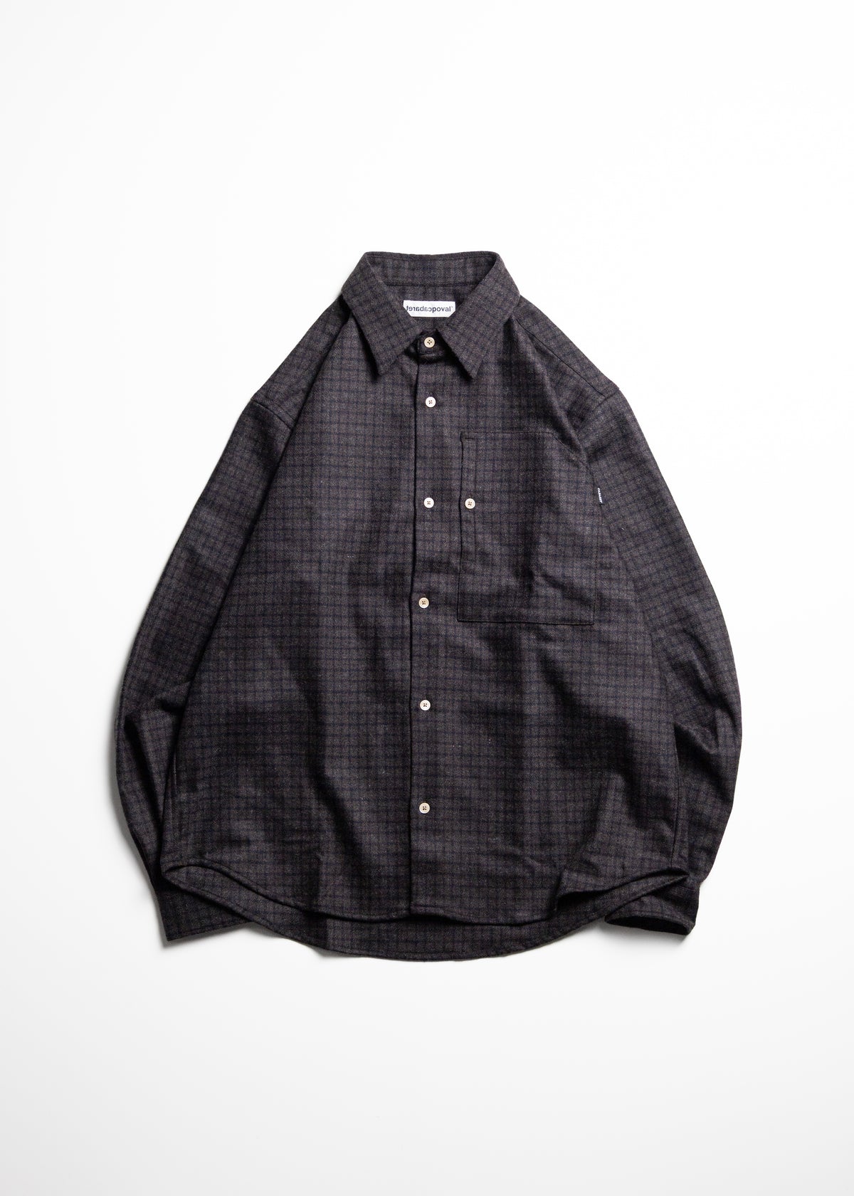 [CABARET POVAL] Rewool Plaid L/S Shirt