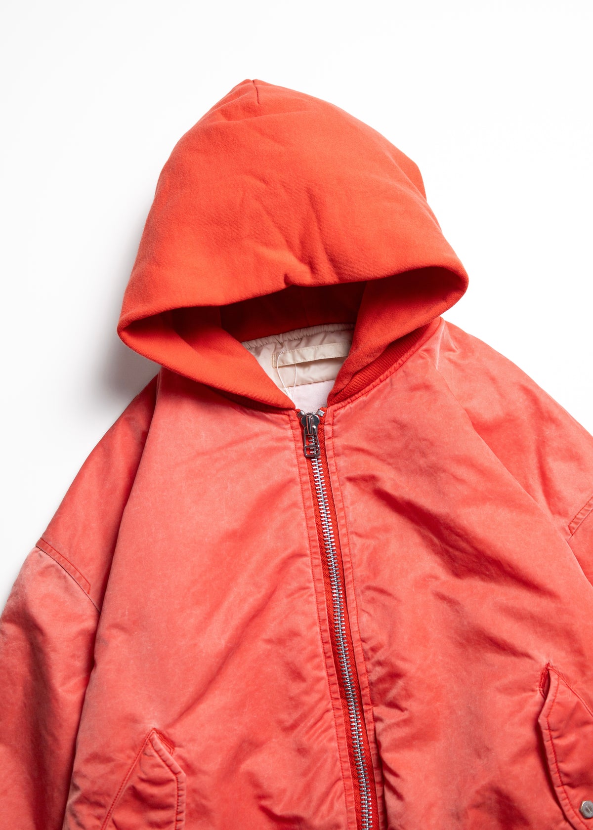 [ROTOL] Acid Dye Hooded Bomber Blouson