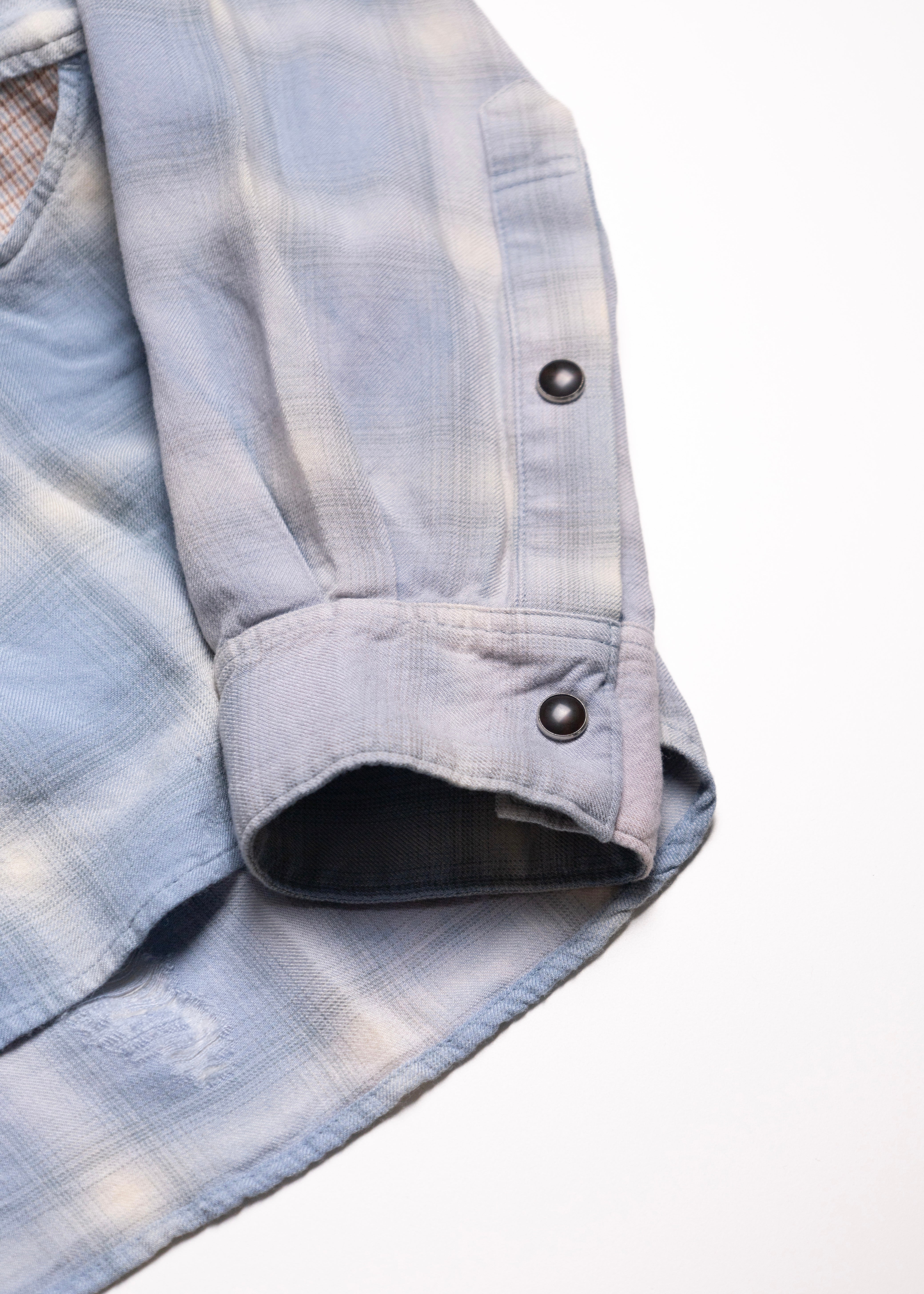 新品 コッキ KHOKI Patched work shirt 25SS シャツ KHOKI （コッキ） Multi-print T-shirt – process