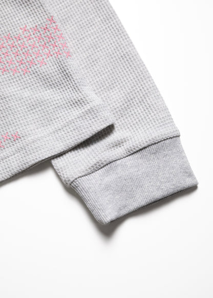 [SOL soonerorlater] CROSS GURUGURU WAFFLE L/S TEE