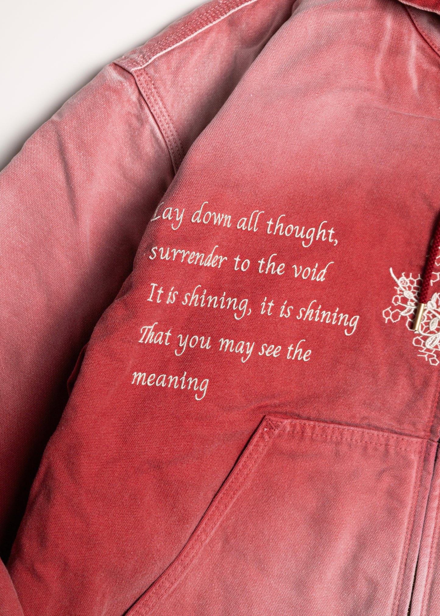 [KHOKI] Vintage-effect embroidered jacket