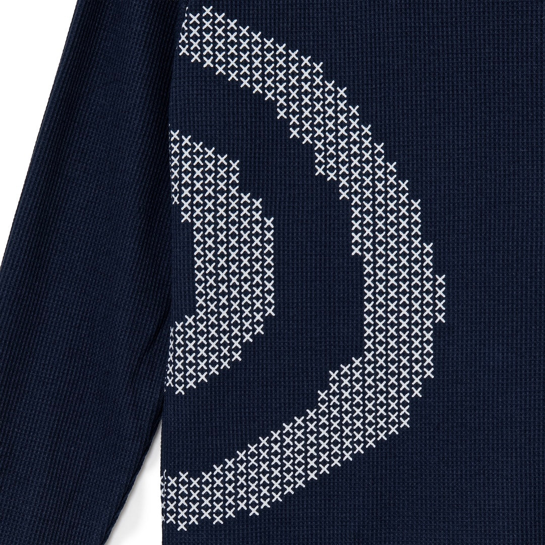 [SOL soonerorlater] CROSS GURUGURU WAFFLE L/S TEE