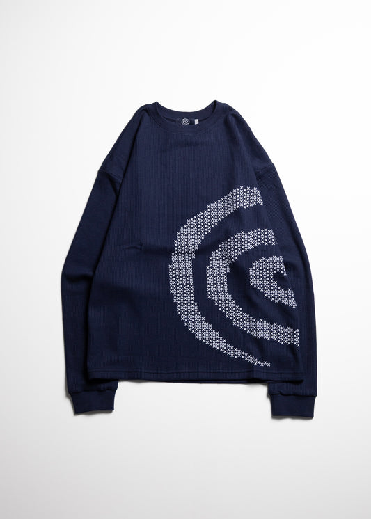 [SOL soonerorlater] CROSS GURUGURU WAFFLE L/S TEE
