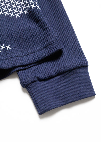 [SOL soonerorlater] CROSS GURUGURU WAFFLE L/S TEE