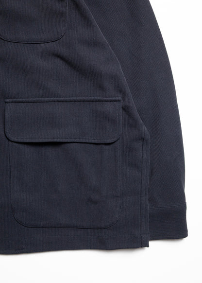 [KANEMASA PHIL.] 22G Cupro Fibril Rib Collarless Coveralls